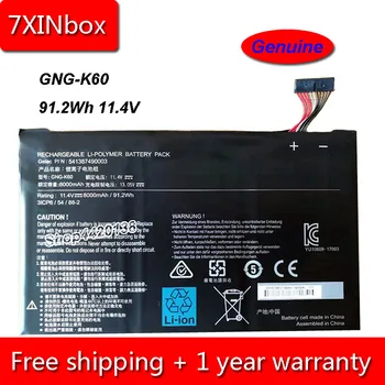 7XINbox 91.2 Wh 8000mAh 11.4 V Originali GNG-K60 541387490003 Nešiojamas Baterija Gigabyte P56XT P56XTv7-DE022T P56XTv7-DE427T Tablet