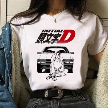 Ae86 t-marškinėliai moterims vasaros Japonų manga marškinėlius moterų Japonijos juokinga 2000-ųjų drabužiai