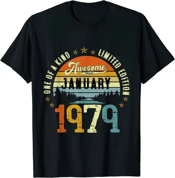 Nuostabus Nuo 1979 m. sausio Derliaus 44th Gimtadienio Marškinėliai