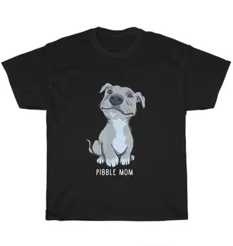 Pitbull Pibble Mama Šuo Naminių Gyvūnėlių Šuniuką Gyvūnų Mylėtojas, T-Marškinėliai, Unisex Juokinga Tee Dovana Naujas
