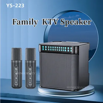 YS-223 Spalvinga 100W LED Didelės Galios Belaidis Nešiojamas Mikrofonas Bluetooth Garsiakalbių Garso Šeimai Šalis Karaoke žemų dažnių garsiakalbis Boombox